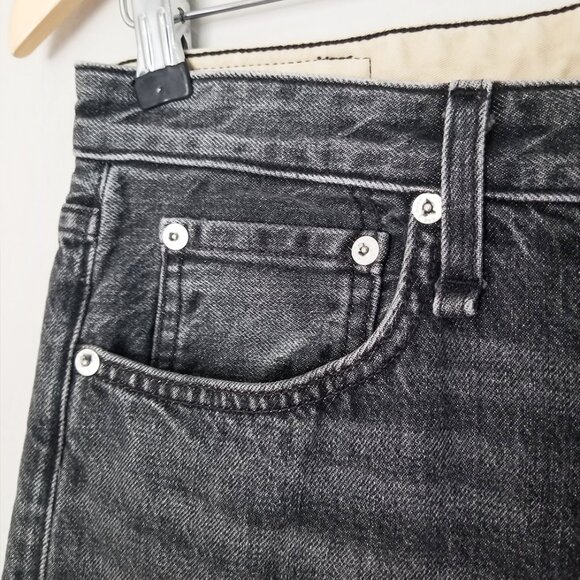 RAG & BONE Maya High Rise Ankle Straight Jeans 27 in Magic Faded Black Gray $325 - Picture 7 of 16